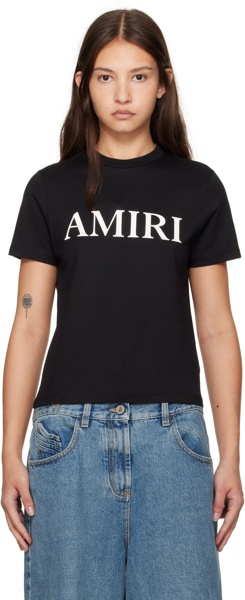 T-shirt AMIRI Core Logo Black T-Shirt Sort | AWJYTE1035
