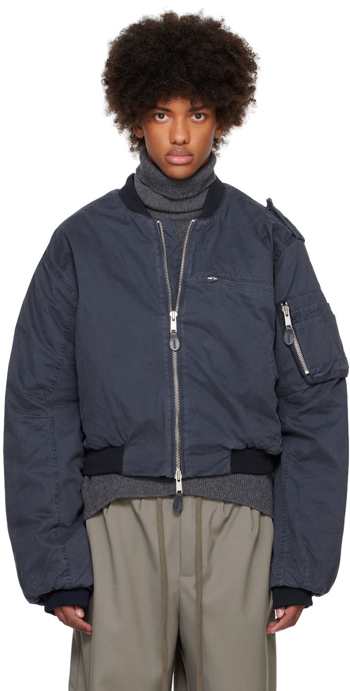 Bomberjakke Entire Studios Bomber Jacket Mørkeblå | ES2452IN, 0