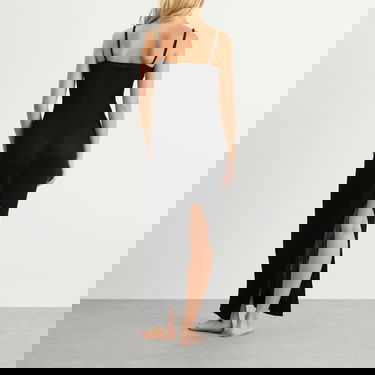 Kjole SKIMS SKIMS Sheer Knit Midi Dress, Size Large Sort | DS-DRS-8175W-ONX, 3