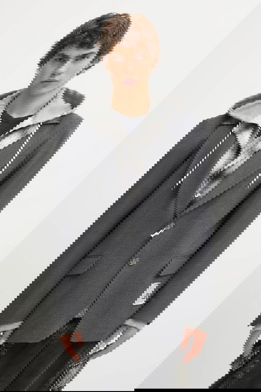 Jakke Maison MIHARA YASUHIRO Maison MIHARA YASUHIRO TRIPLE LAYERED Hooded Blazer Grå | J15JK131, 0