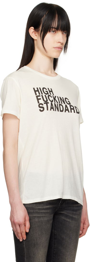 T-shirt R13 R13 'High F*cking Standards' T-Shirt Hvid | R13WK001-K117B, 1