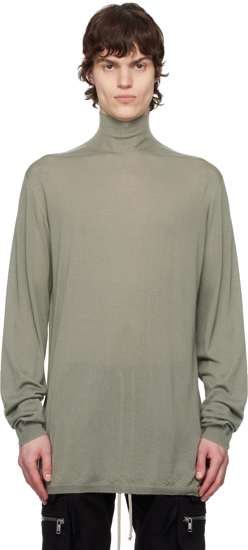 Sweater Rick Owens Rick Owens Hollywood Oversized Turtleneck Grøn | RU01E5626 WS