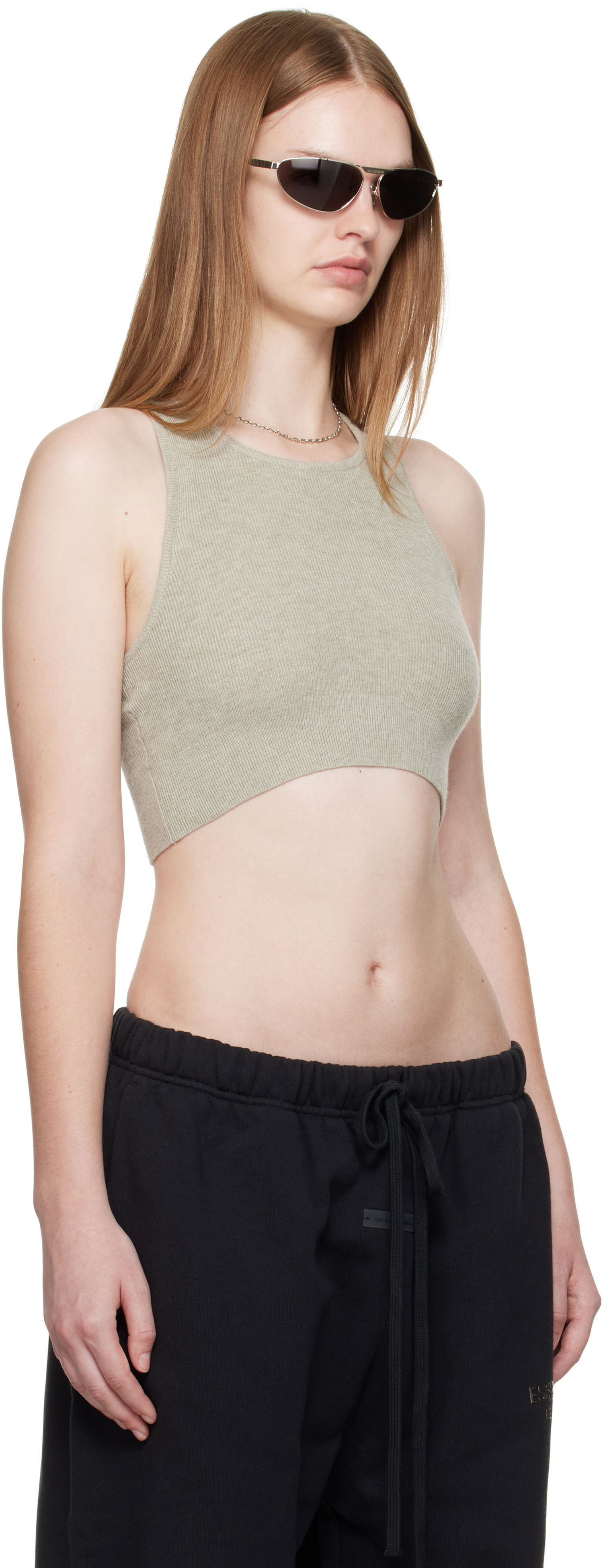 Tanktop Fear of God Fear of God ESSENTIALS Soft Rib Tank Top Grå | 192SP257696FW, 1