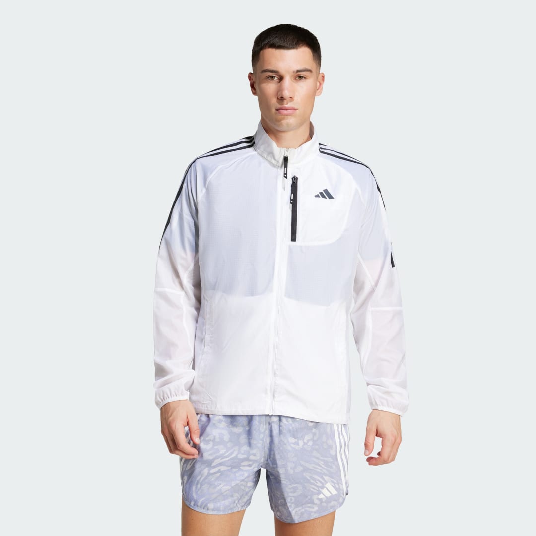 Vindjakke adidas Performance Packable Running Jacket Hvid | JD7760, 0