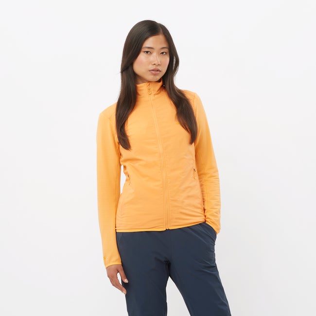 Vest Salomon Lightwarm Hybrid Jacket Orange | LC2447100, 0