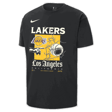 T-shirt Nike NBA Max90 Los Angeles Lakers Courtside Tee Sort | FQ6105-010, 0
