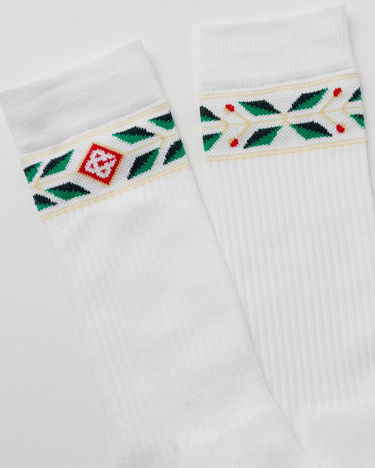 Sokker Casablanca Laurel Sport Socks Hvid | APS24-ACC-010-03, 2