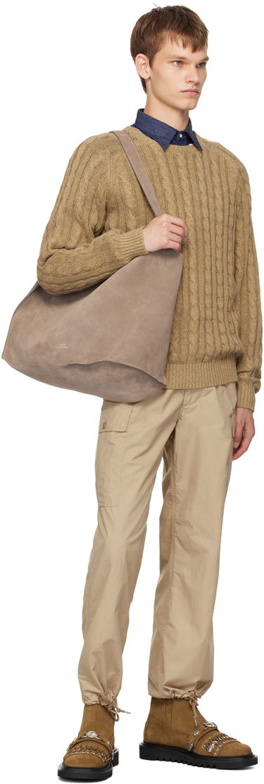 Cargo bukser BEAMS BEAMS PLUS Military Cargo Pants Beige | 3824-0081-803, 3