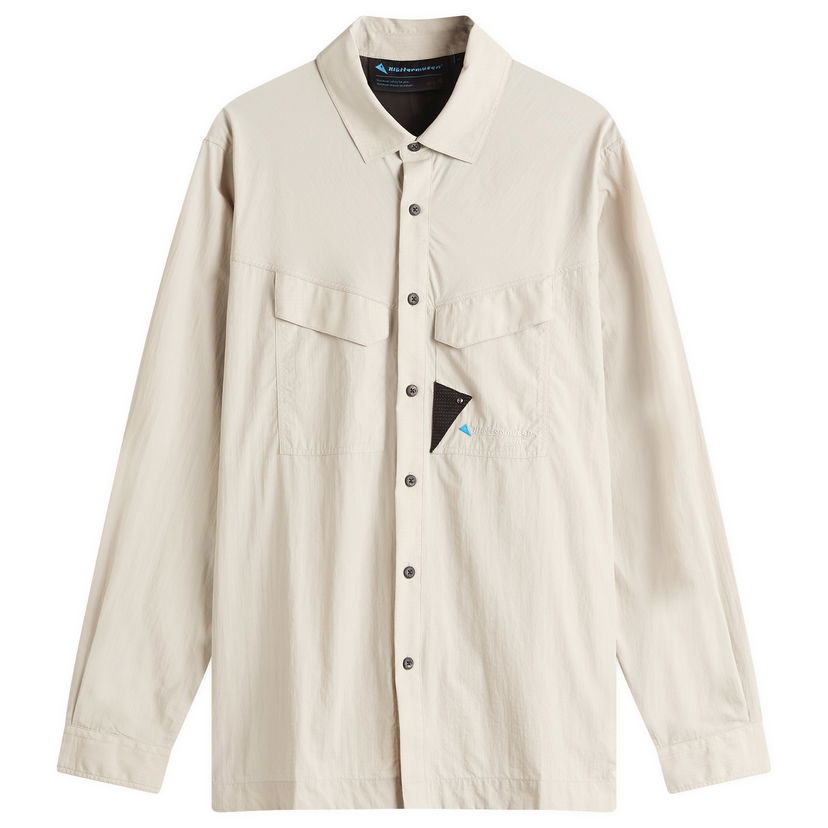 Skjorte Klättermusen Syn Long Sleeve Shirt, Size Large Beige | 10371-117