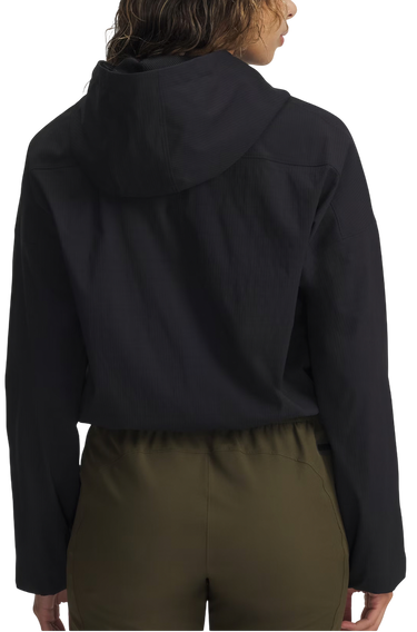 Vindjakke Under Armour Unstoppable Woven Ripstop Hooded Cropped Full-Zip Jacket Sort | 6005967-003, 2