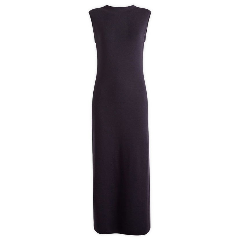 Kjole Nike Wool Classics Knit Dress Mørkeblå | HM9449-540