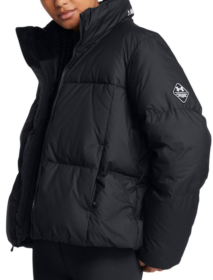 Puffer jakke Under Armour Limitless Down Puffer Jacket Sort | 1384648-001