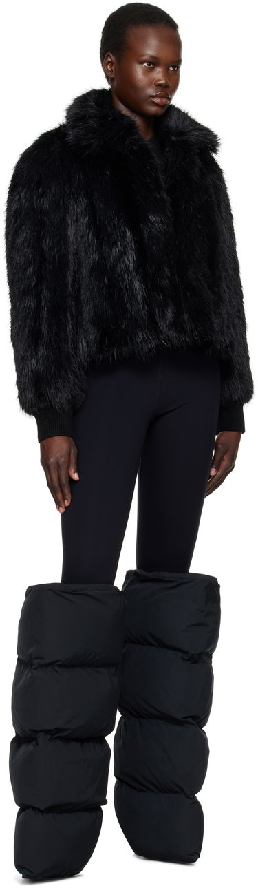 Bomberjakke Balenciaga Faux-Fur Cropped Jacket Sort | 790841 TPQ23, 3