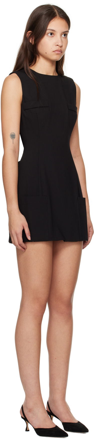 Kjole GUIZIO Guizio Rowan Sleeveless Minidress Sort | H24405W115, 1