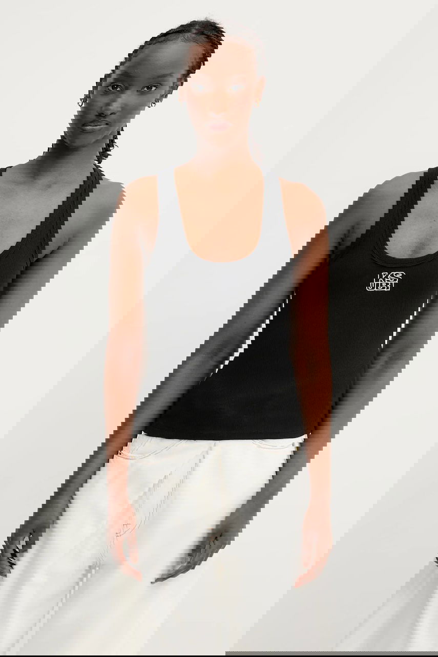 Tanktop Ksubi KSUBI Stacked Origin Tank Top Sort | WPS24TA006, 0