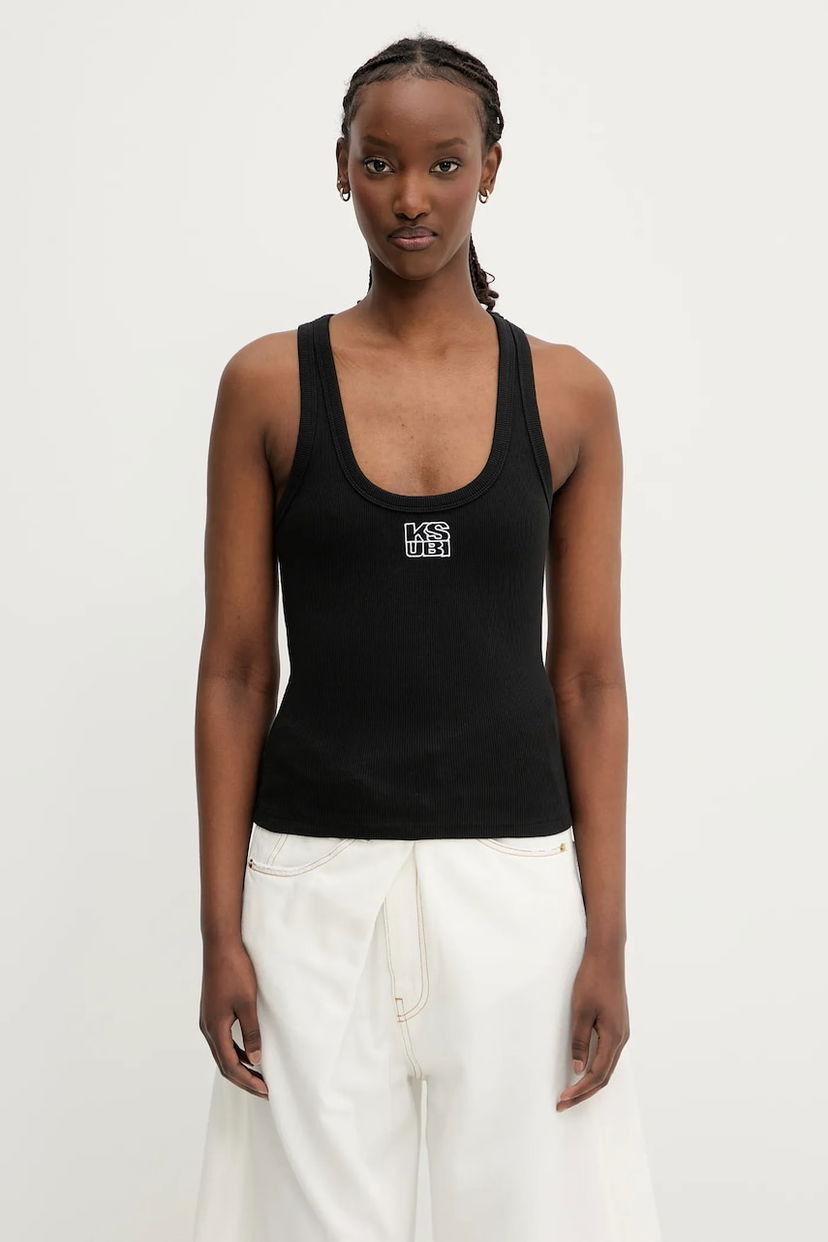Tanktop Ksubi KSUBI Stacked Origin Tank Top Sort | WPS24TA006