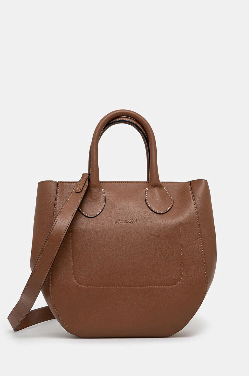 Håndtaske JW Anderson JW Anderson Small Punch Tote Bag Brun | HB0680.LA0250.621
