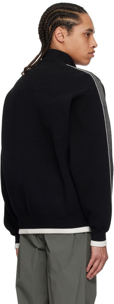 Sweater AAPE by A Bathing Ape AAPE by A Bathing Ape 'AAPEUNVS' Moonface Logo Zip-Up Knit Jacket Sort | AAPKNMC325XXNNYX, 2