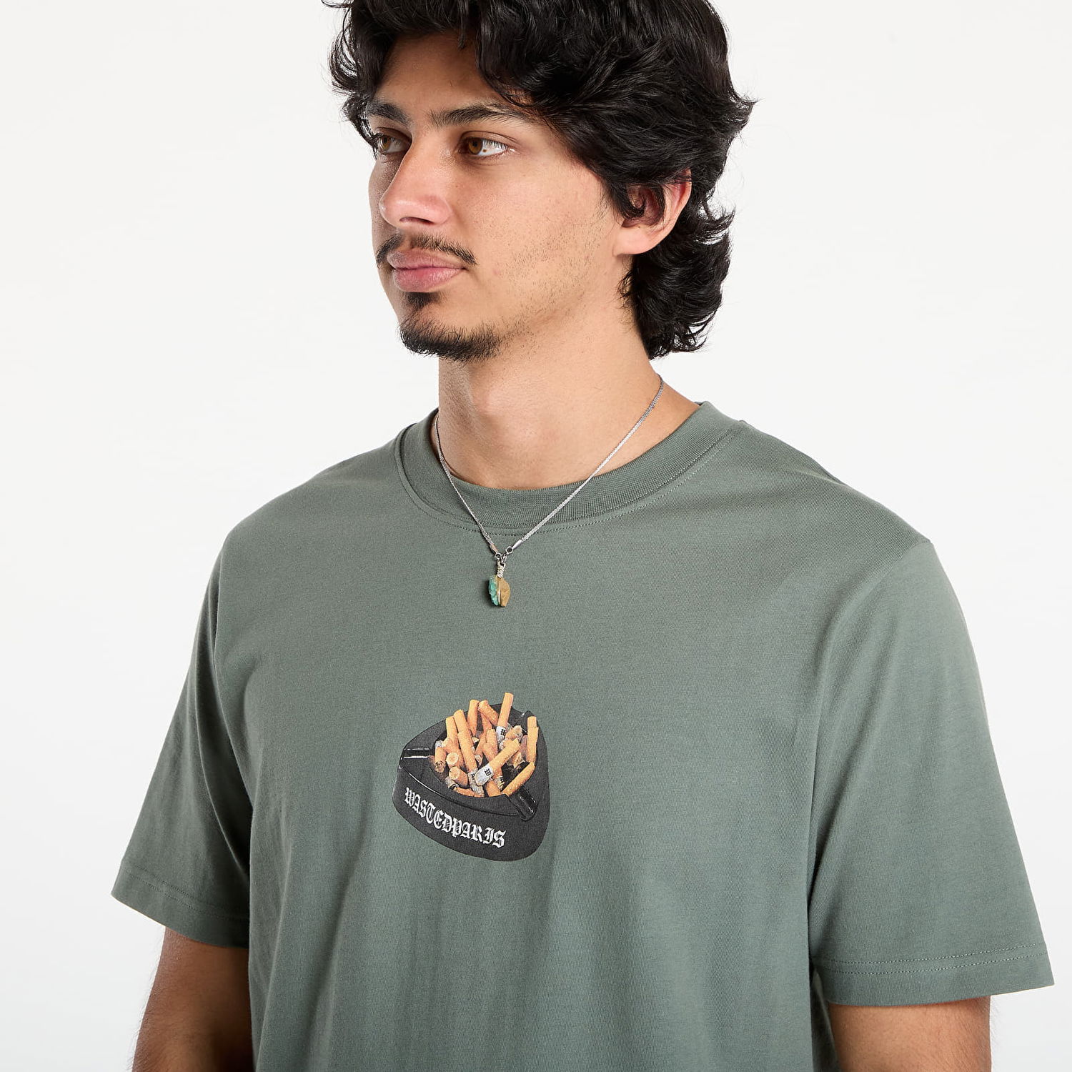 T-shirt Wasted Paris Wasted Paris Ashtray Graphic Tee Grøn | WP_000293, 1