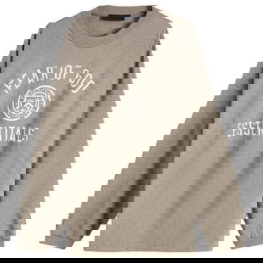 Sweatshirt Fear of God Essentials Crest Logo Long Sleeve T-Shirt Beige | 125HO244201F, 1