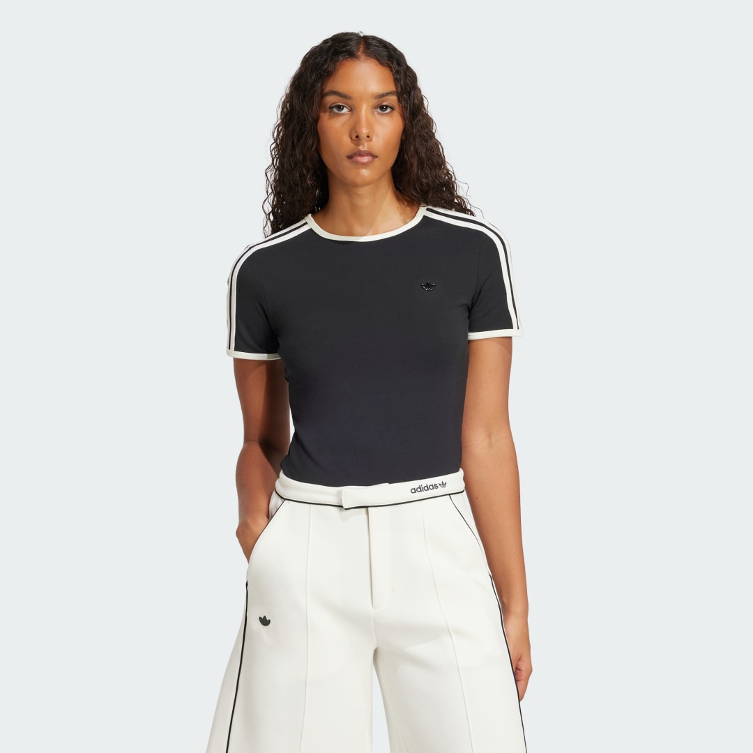 Krop adidas Originals Premium 3-Stripes Cali T-Shirt Sort | JD5468, 0
