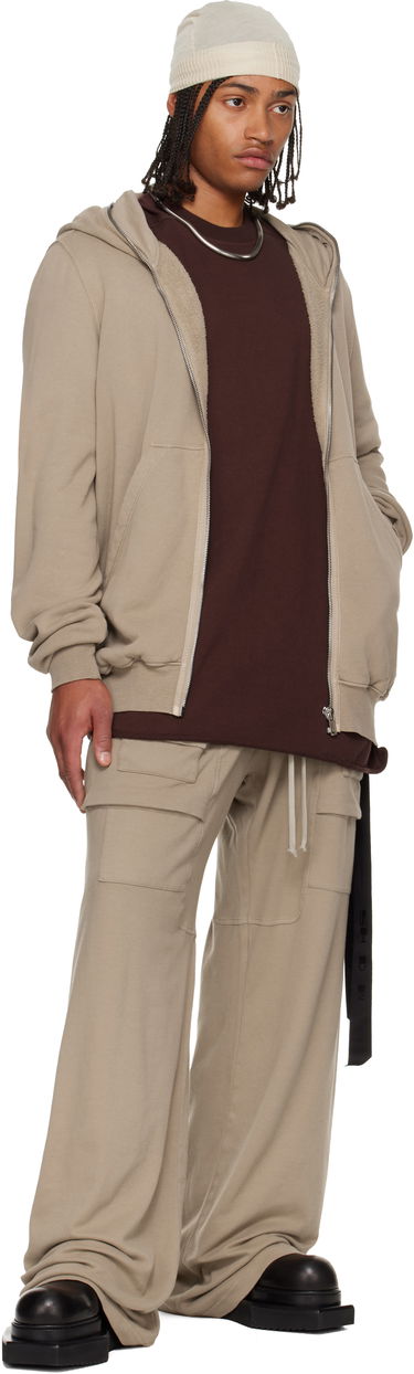 Sweatshirt Rick Owens DRKSHDW Concordians Jumbo Hoodie Beige | DU02E7283 FSL, 3