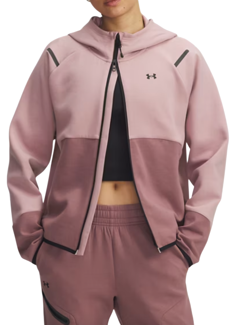 Jakke Under Armour Unstoppable Fleece Hooded Jacket Lyserød | 1379842-673
