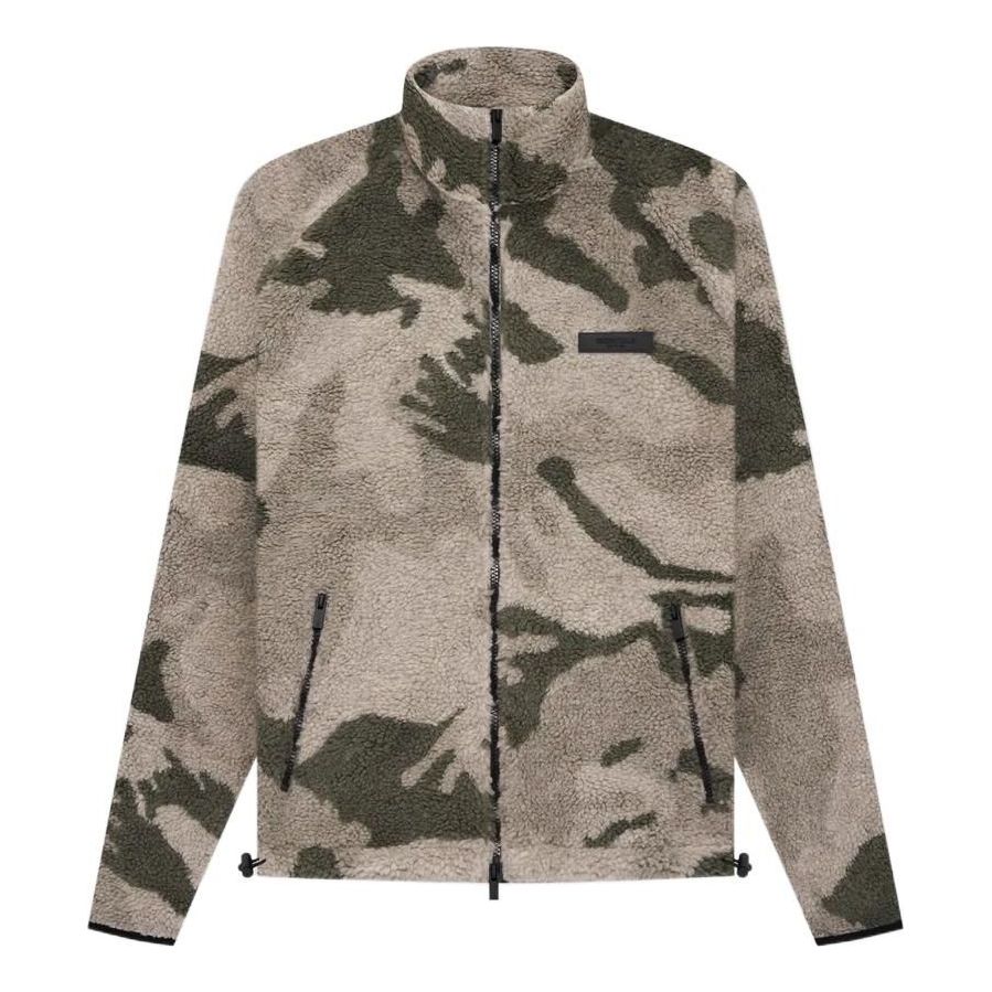 Sweater Fear of God Essentials Polar Fleece Zip Jacket Grøn | FOG-SS22-057, 0