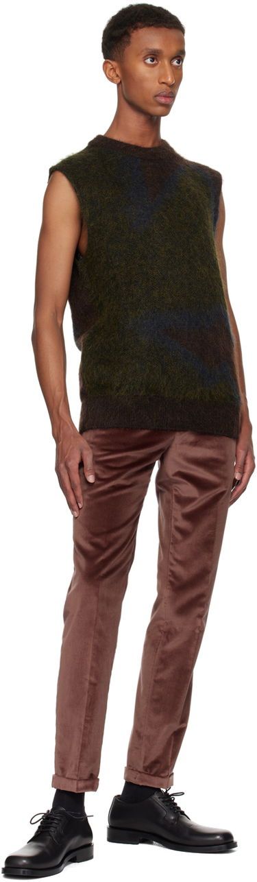Sweater Paul Smith Paul Smith Photogram Leaves Sleeveless Sweater Brun | M1R-928Y-N02512-73, 3