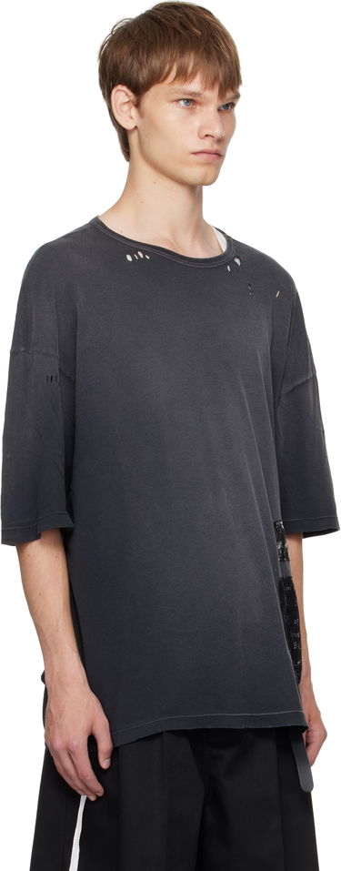 T-shirt Ann Demeulemeester Ann Demeulemeester Dieter High-Comfort T-Shirt Sort | B0013222-FA637-098, 1