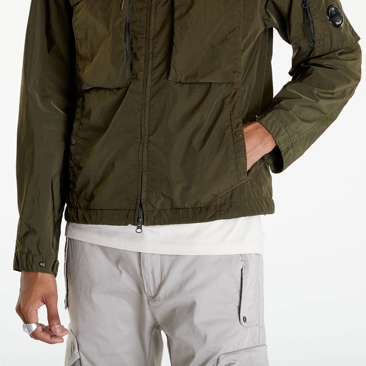 Jakke C.P. Company Short Jacket Ivy Green Grøn | 16CMOW036A005904G-683, 1