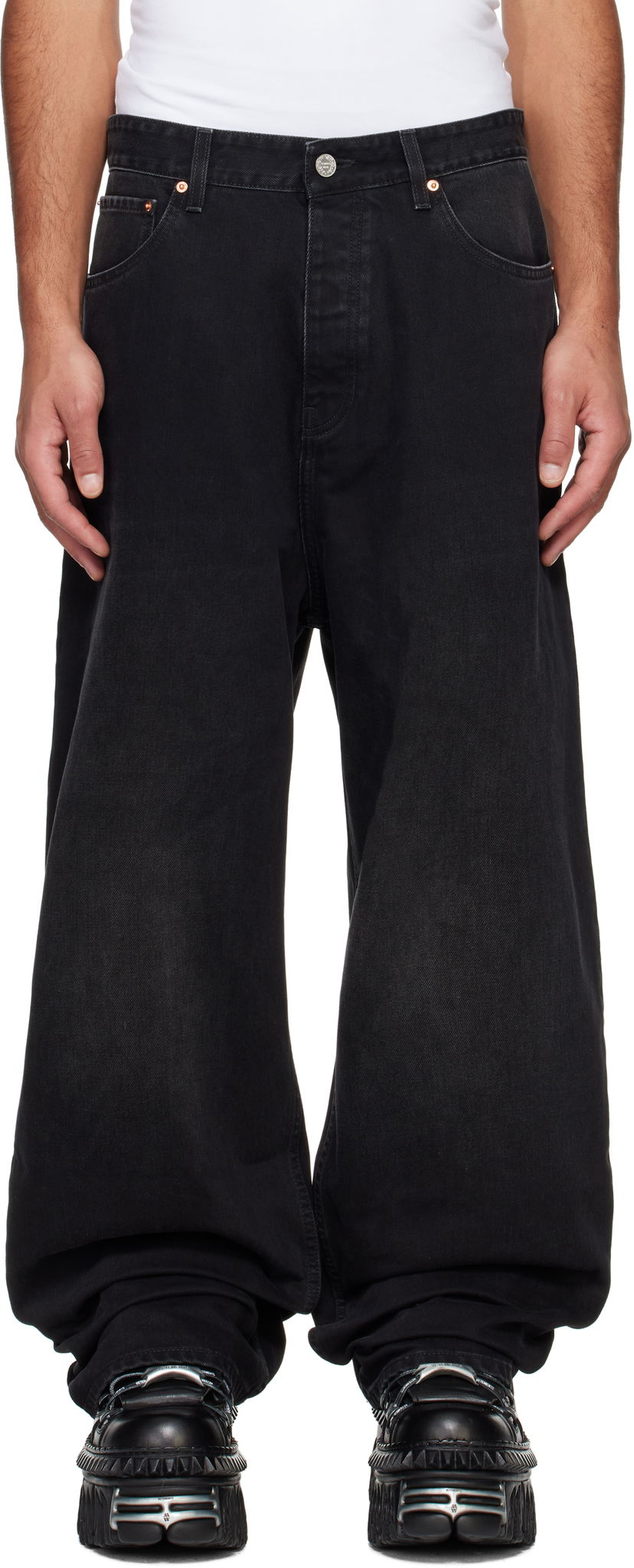 Jeans VETEMENTS Baggy Jeans Sort | UA66PA540B