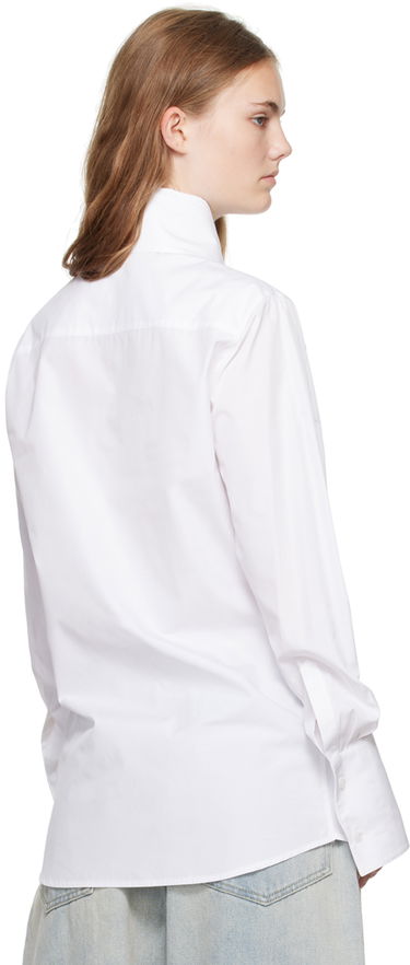 Skjorte We11done High-Neck Collar Shirt Hvid | WD-SH2-24-130-W-WH, 2