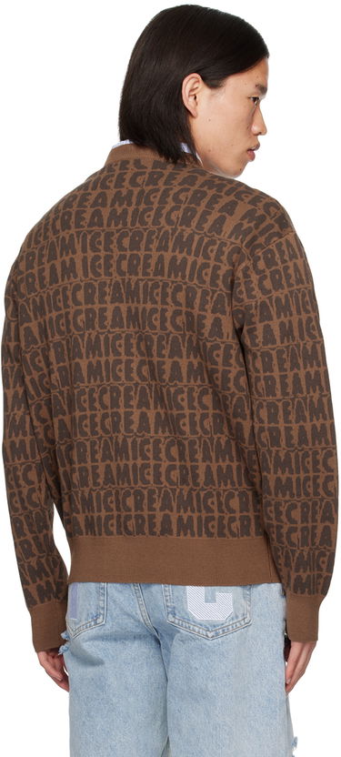 Sweater BBC IceCream ICECREAM Text Cardigan Brun | IC24215, 2