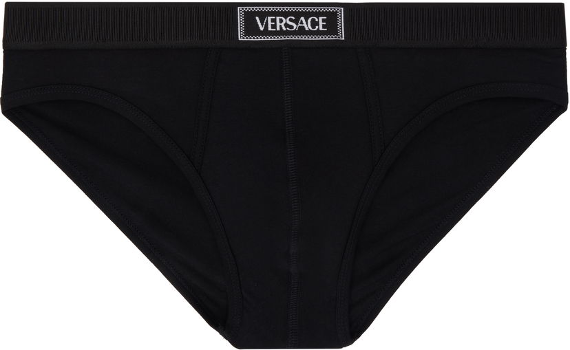 Boksere Versace Vintage Logo Briefs Sort | 1014036_1A09984