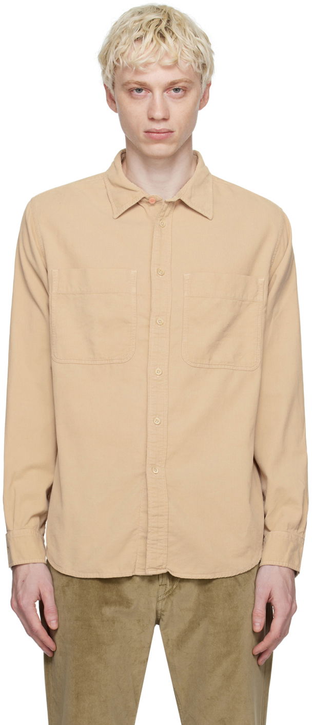 Skjorte Paul Smith PS Paul Smith Patch Pocket Shirt Beige | M2R-450Y-L21879-60