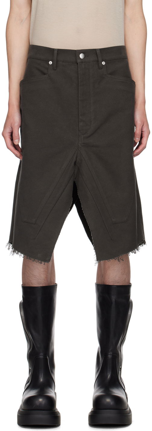 Nederdel Rick Owens Porterville Slivered Skirt Grå | RU02D6345 TB, 0