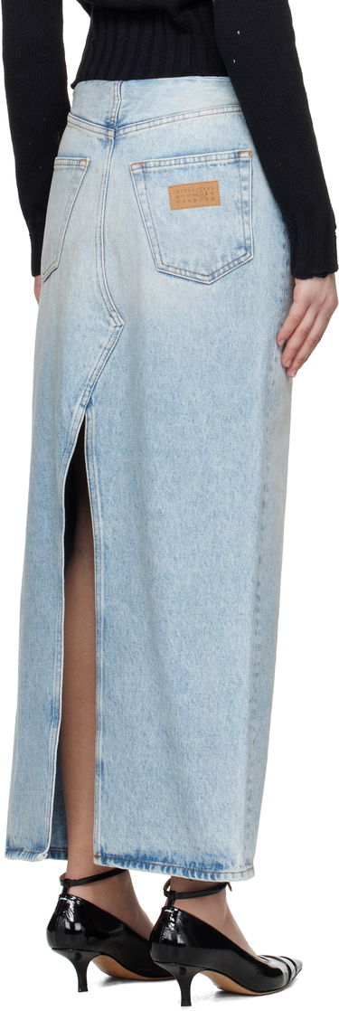 Nederdel Maison Margiela MM6 Maison Margiela Paneled Denim Maxi Skirt Blå | S62MI0032 M30018, 2
