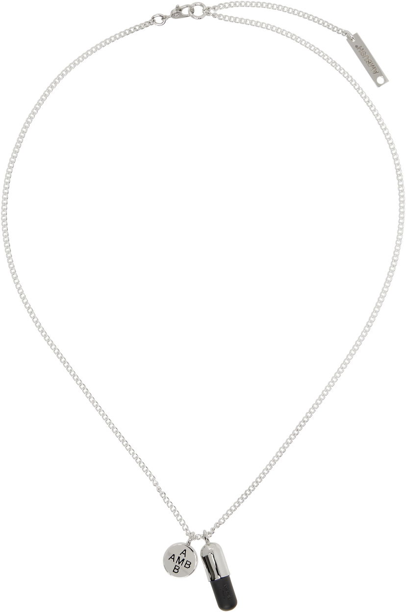 Halskæde Ambush AMBUSH Pill Charm Necklace Metalisk | 12112110