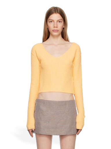 Sweater Acne Studios V-Neck Sweater Orange | A60411-