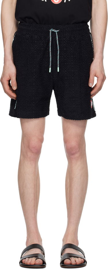Shorts Casablanca Casablanca Monogram Jacquard Towelling Shorts Sort | MPF25-JTR-271-02, 0