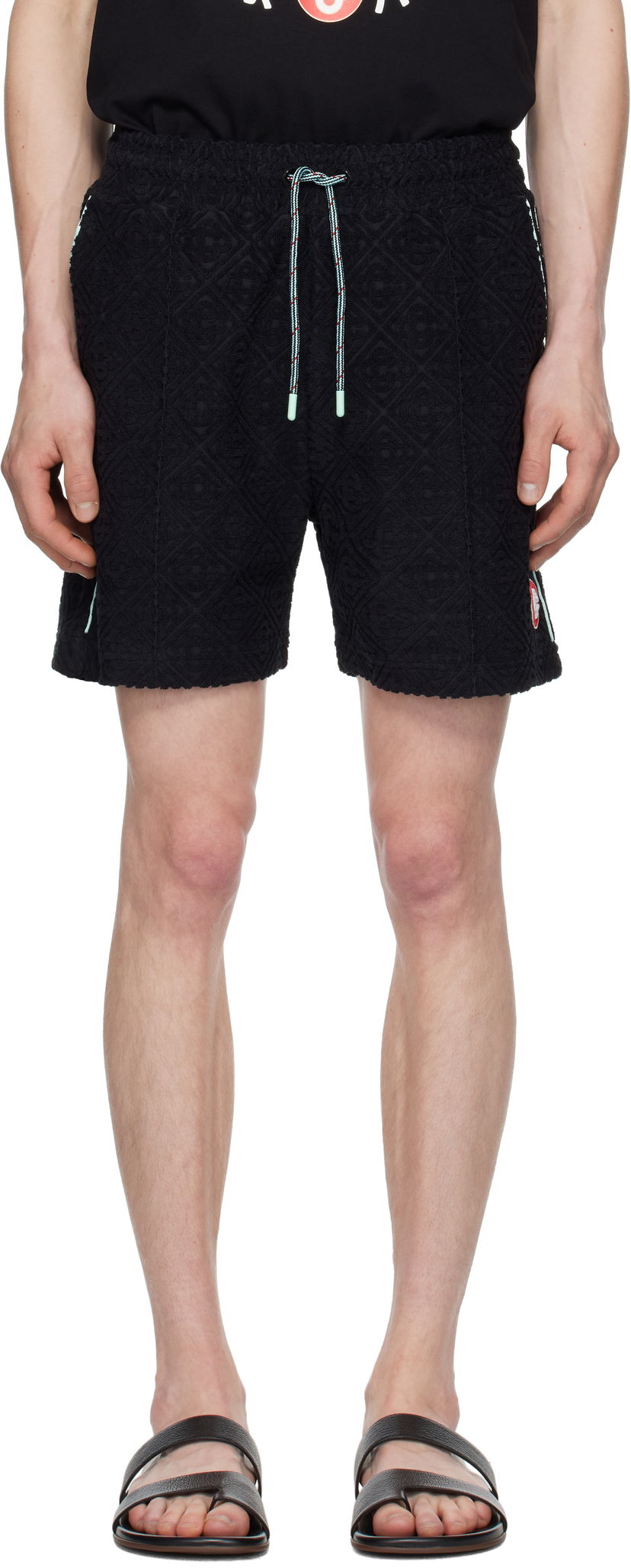Shorts Casablanca Casablanca Monogram Jacquard Towelling Shorts Sort | MPF25-JTR-271-02