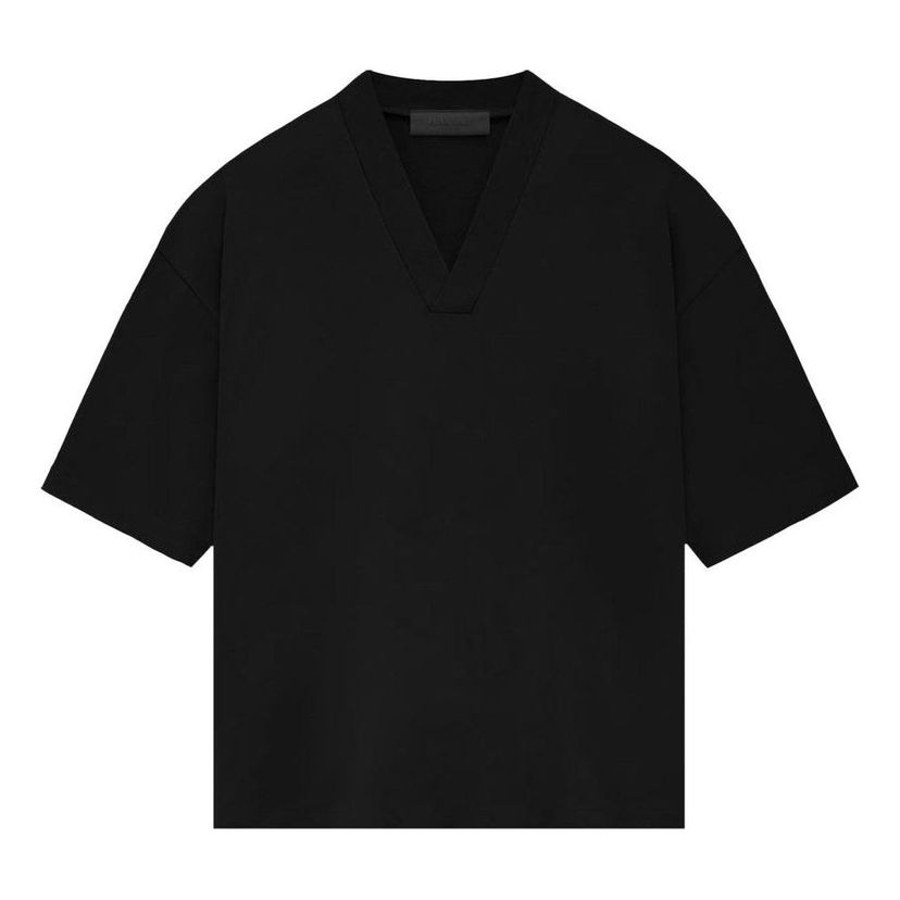 T-shirt Fear of God Essentials V-Neck T-Shirt Sort | 125BT234110F