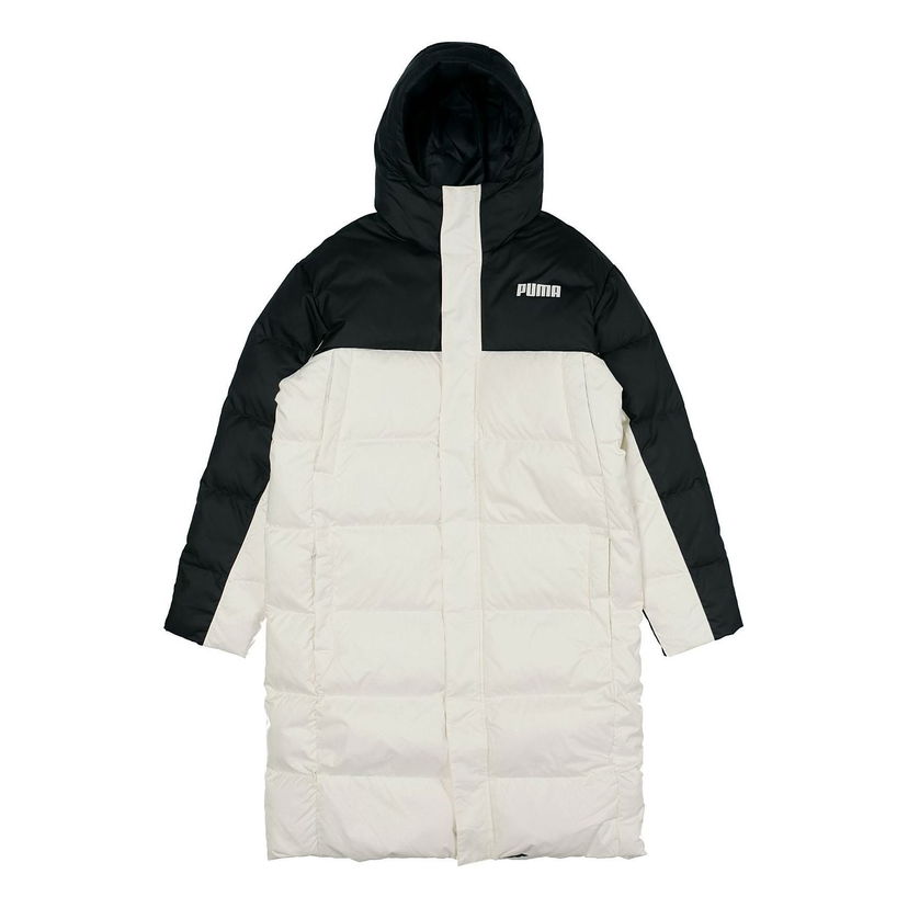 Puffer jakke Puma Long Puffer Jacket Hvid | 846321-73
