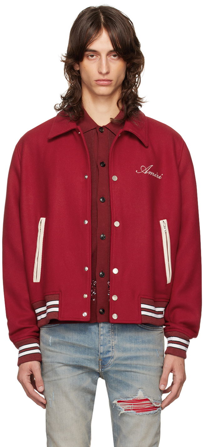 Bomberjakke AMIRI Bomber Jacket Rød | AMOUVY1005