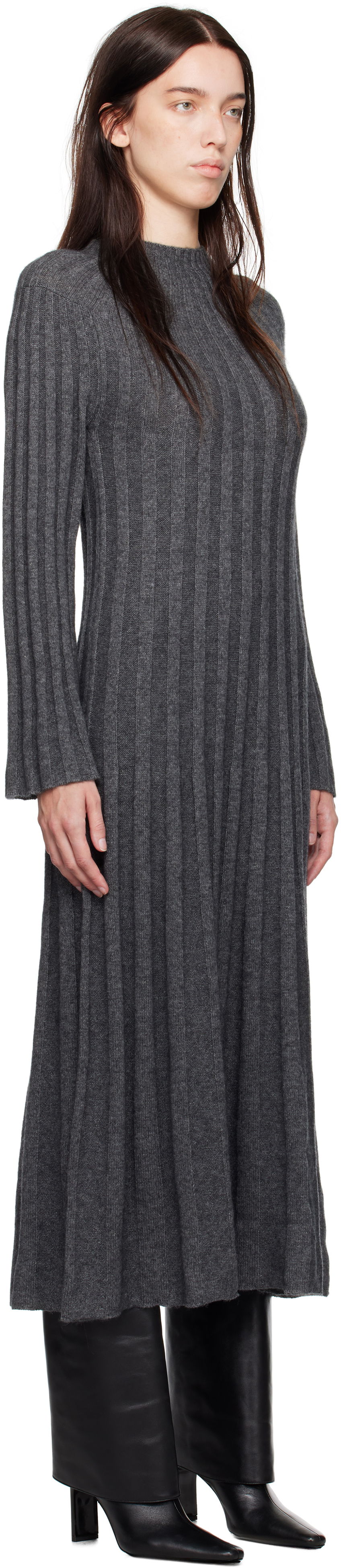 Kjole Loulou de Saison Loulou de Saison Irma Maxi Dress Grå | IRMA, 1