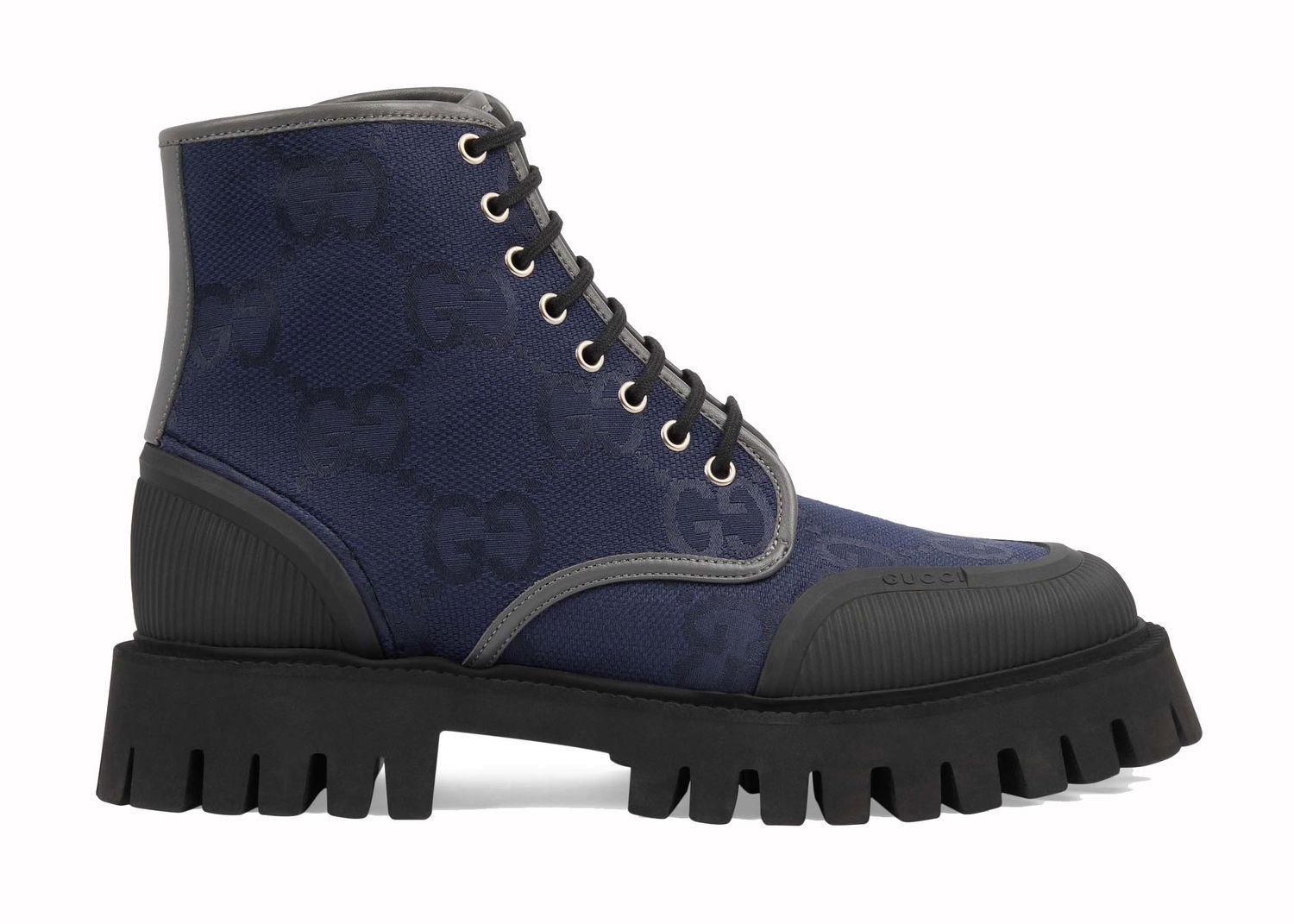 Sneakers og sko Gucci Novo Lug-Sule Ankle Booties Navy Sort | 699970 UKOF0 4549, 0