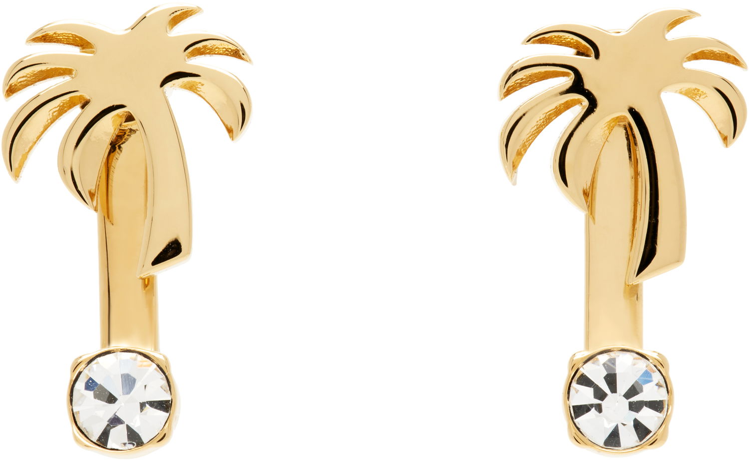 Øreringe Palm Angels Palm Angels Palm Crystal Drop Earrings Metalisk | PWOD037S25MAT0017679, 0