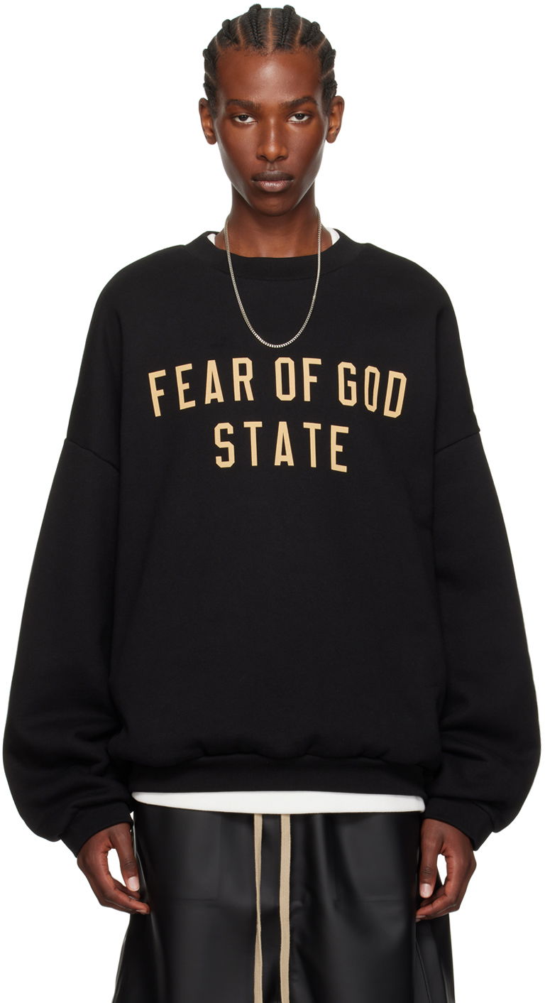 Sweatshirt Fear of God Designer Crewneck Sweatshirt Sort | 192BT246260F