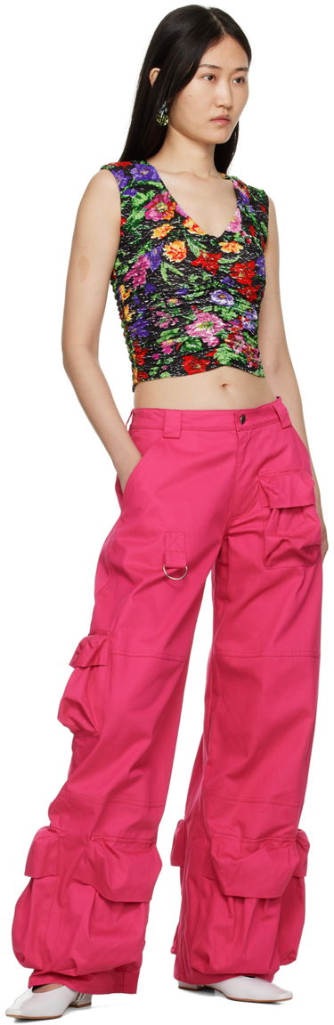 Crop top Collina Strada Collina Strada Maisie Floral Ruched Tank Top Flerfarvet | XX3234 DEADSTOCK JERSEY, 3